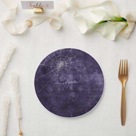 Gothic Zilver Web verontwaardigd Papieren Bordje (Huwelijk)