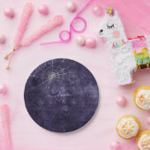 Gothic Zilver Web verontwaardigd Papieren Bordje (Feest)