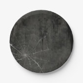 Gothic Zilver Web verontwaardigd Papieren Bordje (Voorkant)