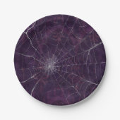 Gothic Zilver Web verontwaardigd Papieren Bordje (Voorkant)