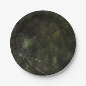 Gothic Zilver Web verontwaardigd Papieren Bordje (Voorkant)