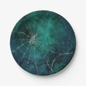 Gothic Zilver Web verontwaardigd Papieren Bordje (Voorkant)