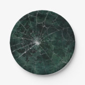 Gothic Zilver Web verontwaardigd Papieren Bordje (Voorkant)