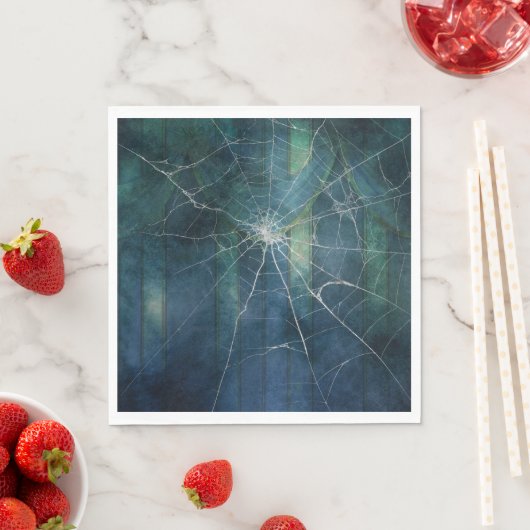 Gothic Zilver Web verontwaardigd Servet (Insitu)