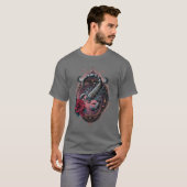 Gothic Zodiac Scorpio – Baroque Scorpion Art T-shirt (Voorkant volledig)