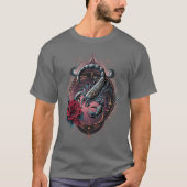 Gothic Zodiac Scorpio – Baroque Scorpion Art T-shirt (Voorkant)
