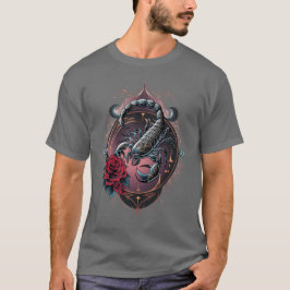 Gothic Zodiac Scorpio – Baroque Scorpion Art T-shirt