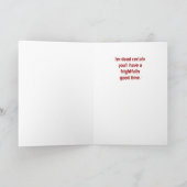 Gothic Zombie Girl Halloween Horror Kaart (Binnen)