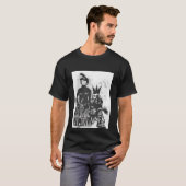 Gothic zonder gezichtsveld Vrouw en Punk Gothic Gu T-shirt (Voorkant volledig)