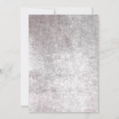 Gothic Zwart & Bourgondië Bloemen Schedel Bridal B Kaart (Achterkant)