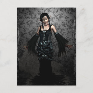 Gothic zwart Briefkaart