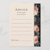Gothic zwart bruiloft advies Kaart (Voorkant)