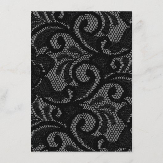 Gothic zwart bruiloft advies Kaart (Achterkant)