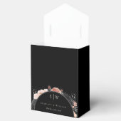 Gothic  zwart bruiloft dank u Monogram Bedankdoosjes (Geopend)