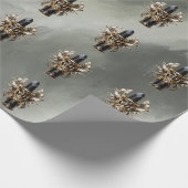 Gothic zwart en goud lippenstift cadeaupapier (Hoek)