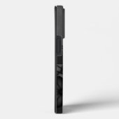 Gothic Zwart en Grijs Hibiscus Bloemen Case-Mate iPhone Case (Achterkant / Rechts)