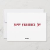 Gothic Zwart en Rood Rozen Boeket Valentijn Feestdagenkaart (Achterkant)