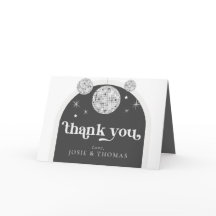 Gothic Zwart Grijs Retro Disco Ball Wedding