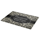 Gothic Zwart Kant en Perkament Bruiloft Jubileum Snijplank (Hoek)