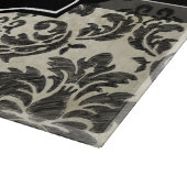 Gothic Zwart Kant en Perkament Bruiloft Jubileum Snijplank (Hoek)