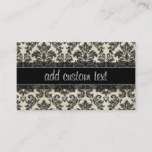 Gothic Zwart Kant en Perkament Bruiloft Jubileum Visitekaartje (Voorkant)