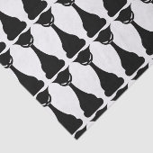 Gothic zwart kat silhouet tissue papier (Detail)