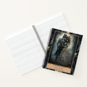 Gothic zwart romantisch skelet bruid bruidegom notitieboek (Binnen)