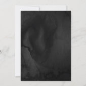 Gothic Zwart Roos & Boek Fantasy Handfasting Kaart (Achterkant)