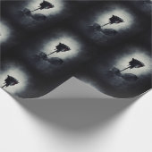 Gothic zwart Roos druppelen bloedmacabere patroon Cadeaupapier (Hoek)