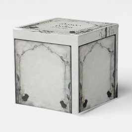 Gothic Zwart Roos Trellis Bruiloft Favor Box Bedankdoosjes