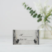 Gothic Zwart Roos Trellis Bruiloft Plaats Kaart Plaatskaartje (Staand voorkant)