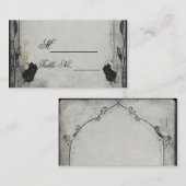 Gothic Zwart Roos Trellis Bruiloft Plaats Kaart Plaatskaartje (Voorkant / Achterkant)