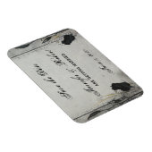 Gothic Zwart Roos Trellis Save the Date Magneet (Rechterzijde)