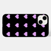 Gothic zwart-roze ontwerp Case-Mate iPhone case (Achterkant (horizontaal))