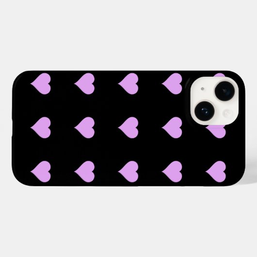 Gothic zwart-roze ontwerp Case-Mate iPhone case (Achterkant (horizontaal))