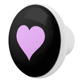 Gothic zwart-roze ontwerp keramische knop