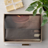 Gothic Zwart Sinaasappel Pompoen Decoupage Tissuepapier (Geschenk)