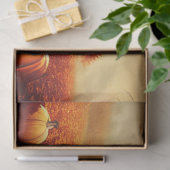 Gothic Zwart Sinaasappel Pompoen Decoupage Tissuepapier (Geschenk)