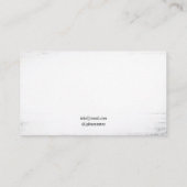 Gothic Zwart-wit Crow Silhouet Tattoo Visitekaartje (Achterkant)