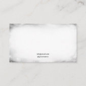 Gothic Zwart & Wit Crow Tattoo Artiest Visitekaartje (Achterkant)