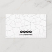 Gothic Zwart & Wit Dragon Tattoo Artist Visitekaartje (Achterkant)