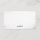 Gothic zwart-wit kraai Tattoo artiest Visitekaartje (Achterkant)