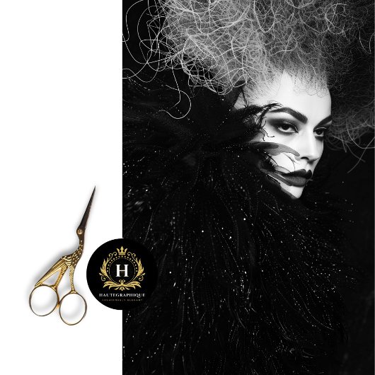 Gothic Zwart Wit Mode Fotografie Decoupage Tissuepapier