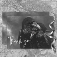 Gothic Zwart & Wit Raven Omhelzen Bruiloft