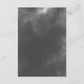 Gothic Zwart & Wit Raven Omhelzen Bruiloft Details Informatiekaartje (Achterkant)