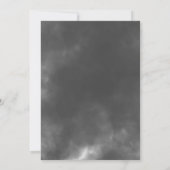 Gothic Zwart & Wit Raven Omhelzen Bruiloft Kaart (Achterkant)