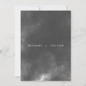 Gothic Zwart & Wit Raven Omhelzen Bruiloft Save The Date (Achterkant)