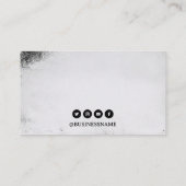 Gothic Zwart & Wit Rose Tattoo Artiest Visitekaartje (Achterkant)