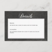 Gothic Zwart & Wit Schedels & Hart Details Informatiekaartje (Voorkant)