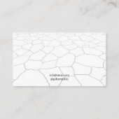 Gothic Zwart & Wit Snake Tattoo Artist Visitekaartje (Achterkant)